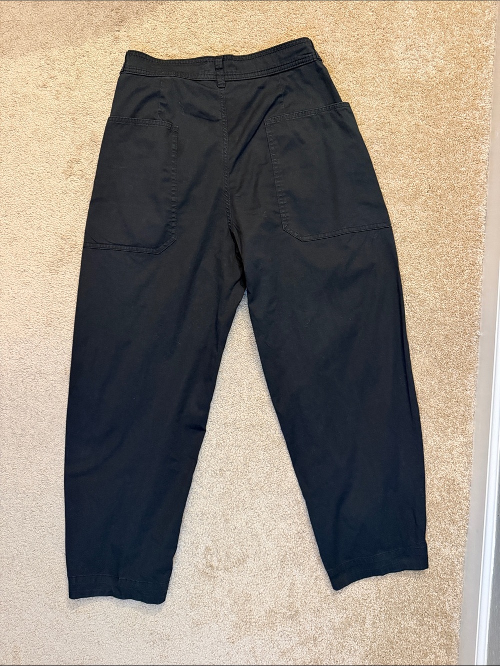 Everlane Women's The Fatigue Barrel Pant Black Slim Cotton Size 8 - Picture 10 of 12